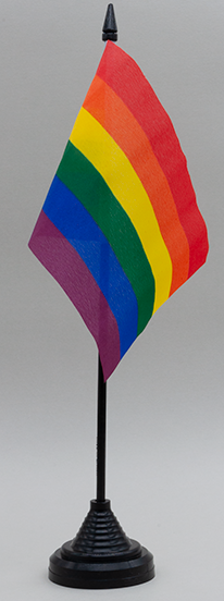 Rainbow Desk Flag