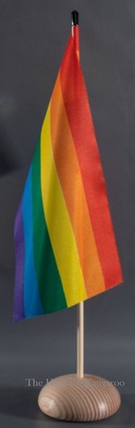 Rainbow Desk Flag 30x15cm