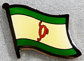 Ingushetia Flag Pin Russia