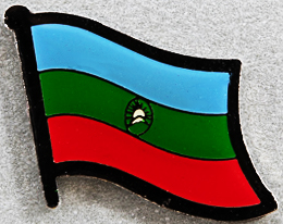 Karachay Cherkessia Flag Pin Russia