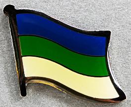 Komi Flag Pin Russia