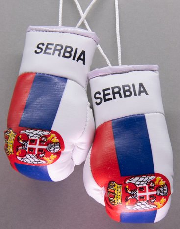 Serbia Mini Boxing Gloves