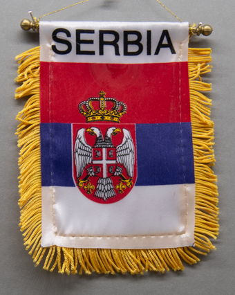 Serbia Mini Car Flag