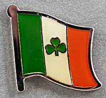 Shamrock Flag Pin