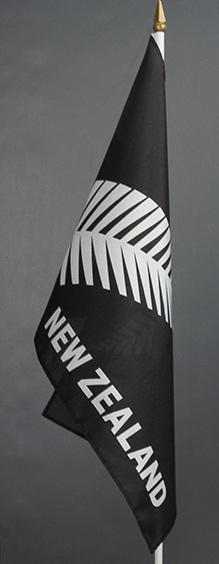 Silver Fern NZ Handwaver Flag