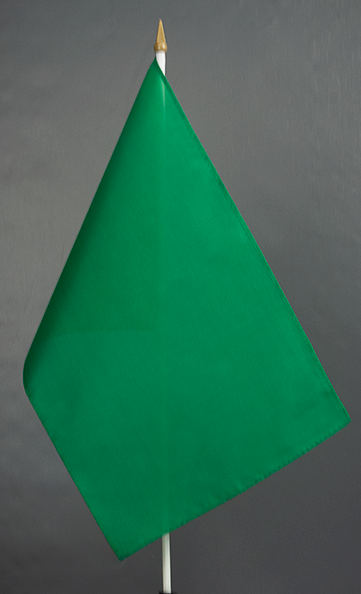 Green Light Colour Hand Waver Flag