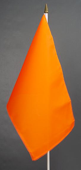 Orange Colour Hand Waver Flag