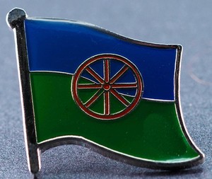 Sinti and Roma Flag Pin