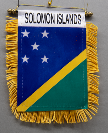 Solomon Islands M Car Flag