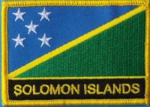 Solomon Islands w Name Flag Patch