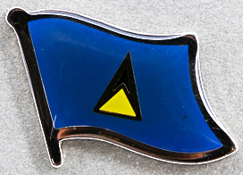 St Lucia Lapel Pin