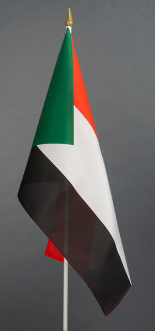 Sudan Hand Waver Flag