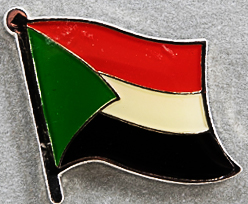 Sudan Flag Pin AFN