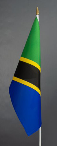 Tanzania Hand Waver Flag