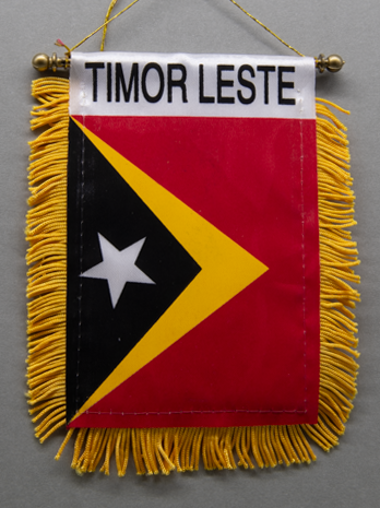 Timor Leste Mini Car Flag