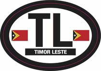 Timor Leste Flag Decal
