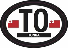 Tonga Decal Oval