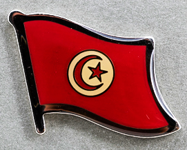 Tunisia Flag Pin AFN