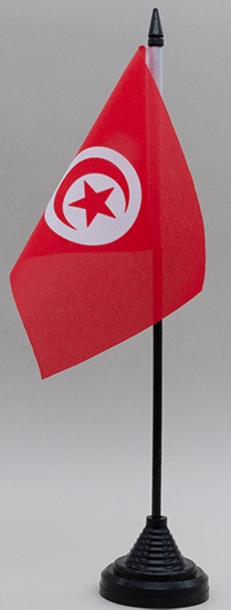Tunisia Desk Flag