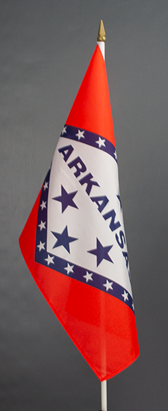 Arkansas USA Hand Held Flag