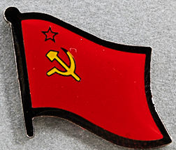 USSR Hammer Sichel Flag Pin