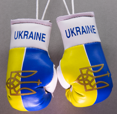 Ukraine Mini Boxing Gloves