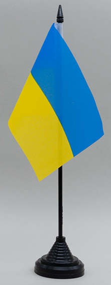 Ukraine Desk Flag