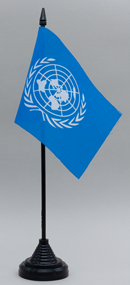 United Nation Desk Flag