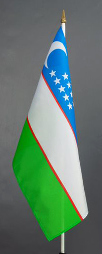 Uzbekistan Hand Waver Flag