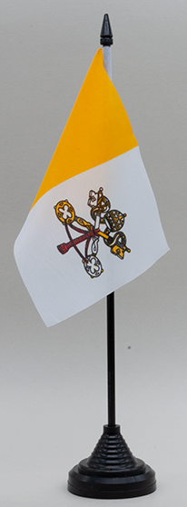 Vatican City Desk Flag