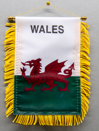 Wales Mini Car Flag