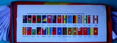 World Flag Bunting 30 Countries