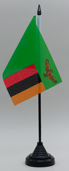 Zambia Desk Flag