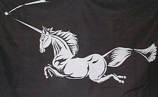 Unicorn Flag black